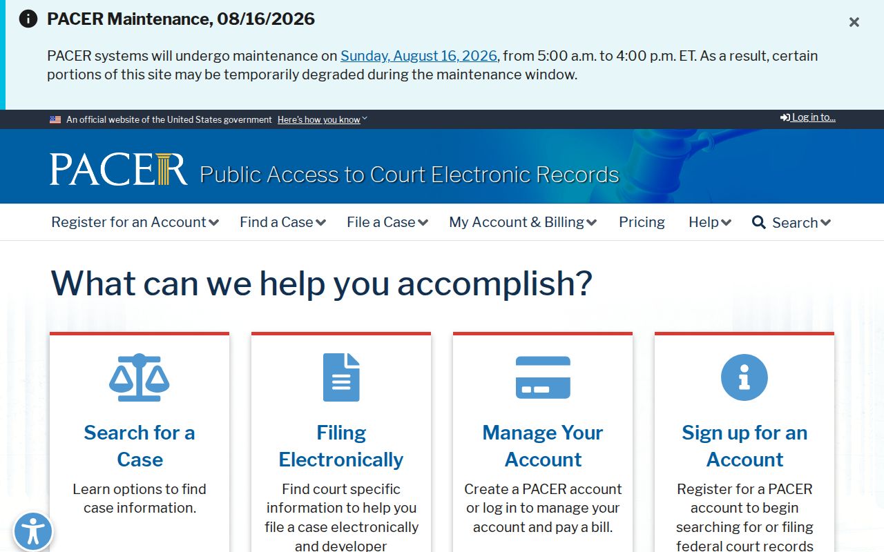 PACER search for federal Sauk County criminal court cases