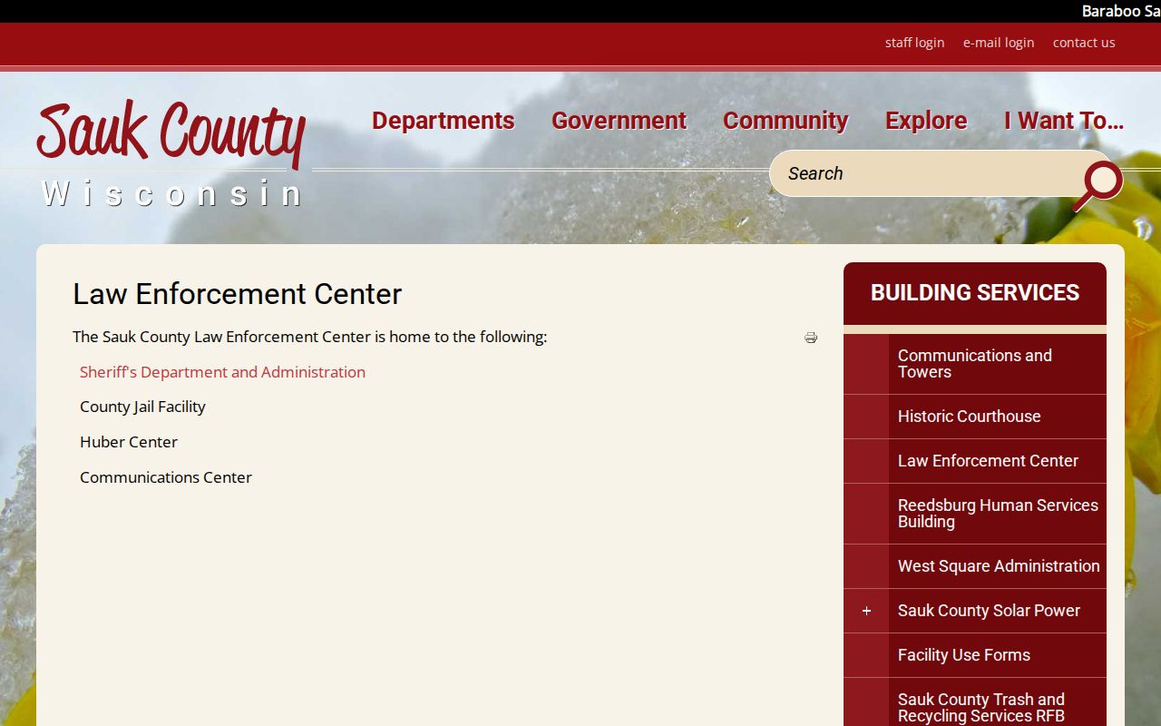 Sauk County Law Enforcement Center jail and sheriff offices